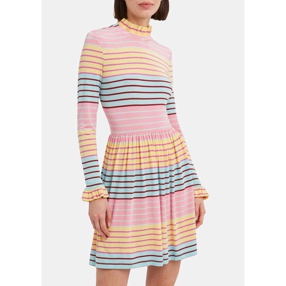Stine Goya Baby Light Striped Mini Dress